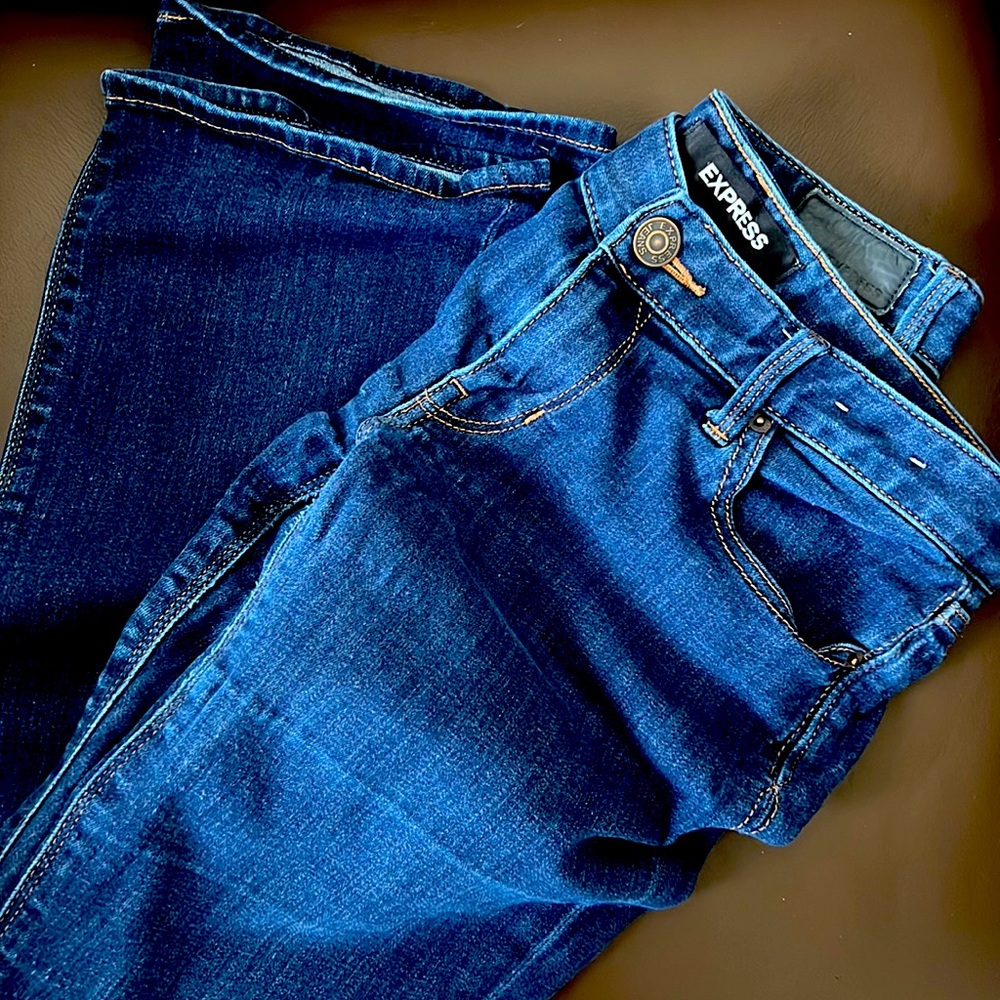 EXPRESS STRETCHY BOOT CUT SIZE 6L / 6L VERY CUTE AND COMFY JEANS - Picture 4 of 6